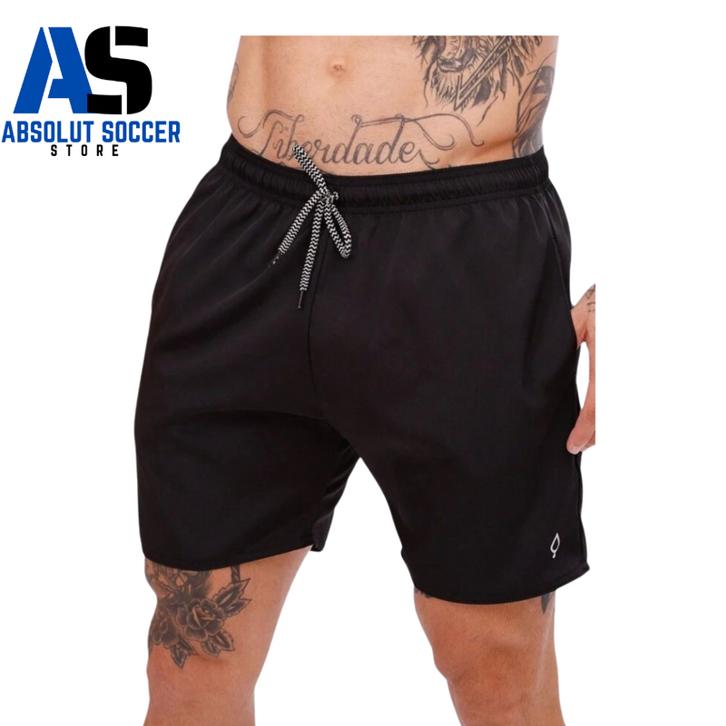 Shorts Mauricinho Praia Treino Tactel Masculino Liso Básico