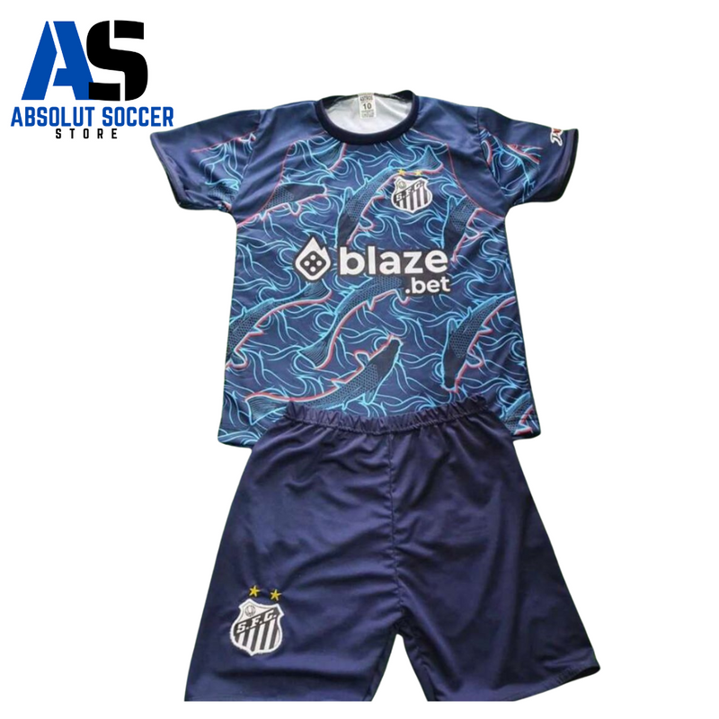 Kit Camisa E Short Santos Infantil