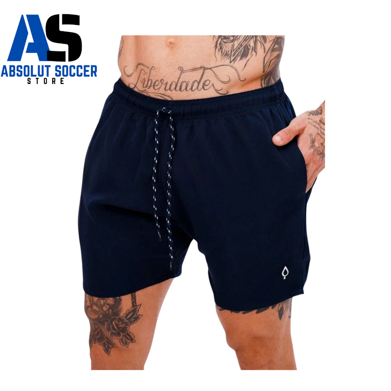 Shorts Mauricinho Praia Treino Tactel Masculino Liso Básico